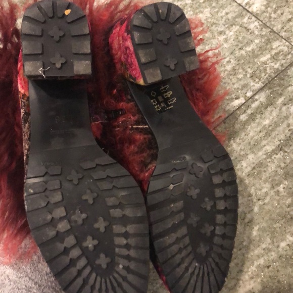 Elena embellished boot w lamb fur - Picture 4 of 7